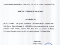 Victor Ponta a semnat excluderea senatorului Valer Marian din PSD Victor Ponta a semnat excluderea senatorului Valer Marian din PSD
