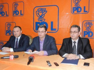 Claudiu Ardelean, Petre Muresan, Sorin Ghilea, conferinta PDL Satu Mare