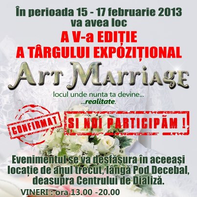 art marriage, satu mare, targ de nunti, 2013