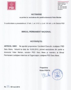 document excludere valer marian