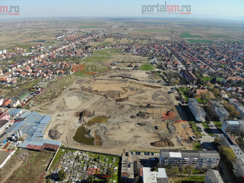 Imagini aeriene cu cel mai mare parc din Satu Mare
