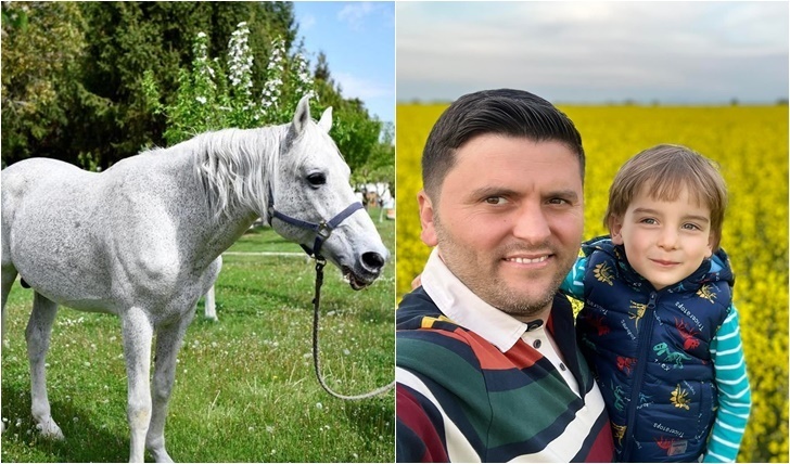 FOTO. Deputatul Adrian Cozma l-a adoptat pe ”Șarlatan”, un cal bătrân al Jandarmeriei thumbnail