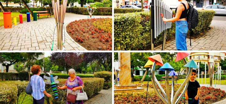 Iată primul parc muzical în aer liber, pentru toate vârstele, din Parcul Iuliu Maniu!