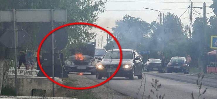 incendiu masina
