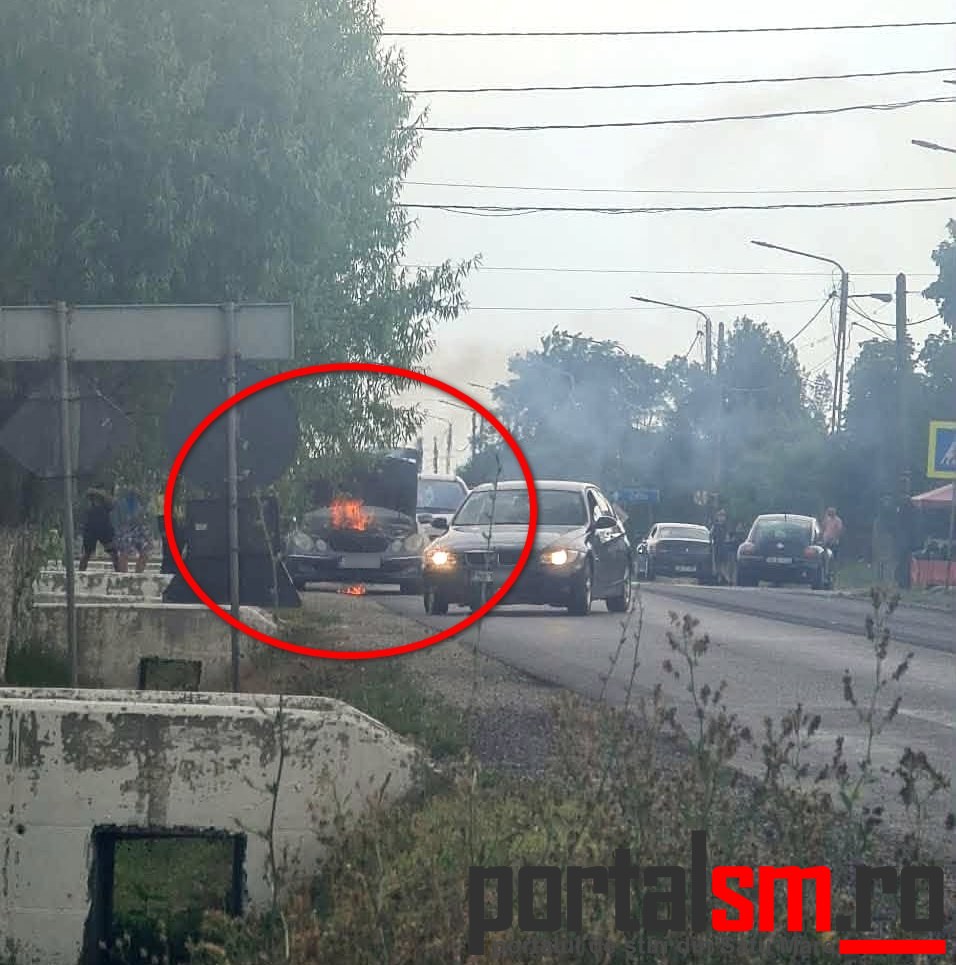 incendiu masina